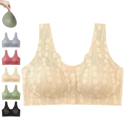 Full Coverage Front Button Bra