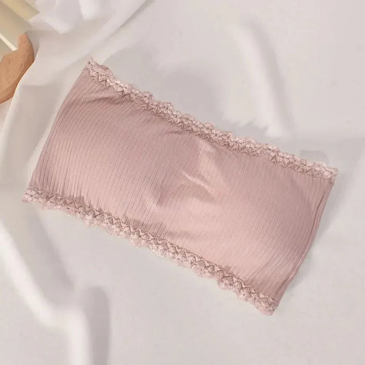 Multi-Color Cotton Strapless Tube Top Bras