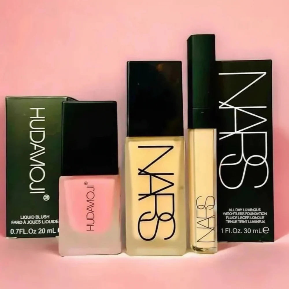 NARS Foundation &amp; Concealer + HudaMoji Blushon