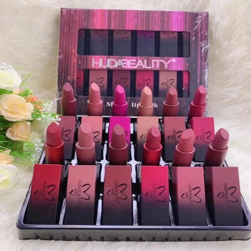 Huda Beauty Matte Lipstick (Pack 12)