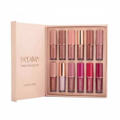 Handaiyan Matte Liquid Lipstick - 12 Pcs Set